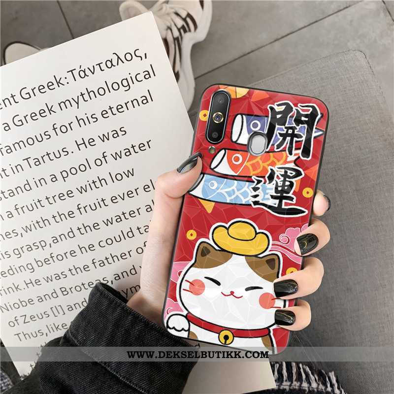 Etui Samsung Galaxy A8s Cartoon Rat Mobiltelefon Katt Rød, Deksel Samsung Galaxy A8s Stjernene Butik