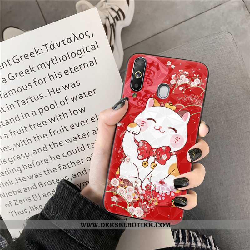 Etui Samsung Galaxy A8s Cartoon Rat Mobiltelefon Katt Rød, Deksel Samsung Galaxy A8s Stjernene Butik