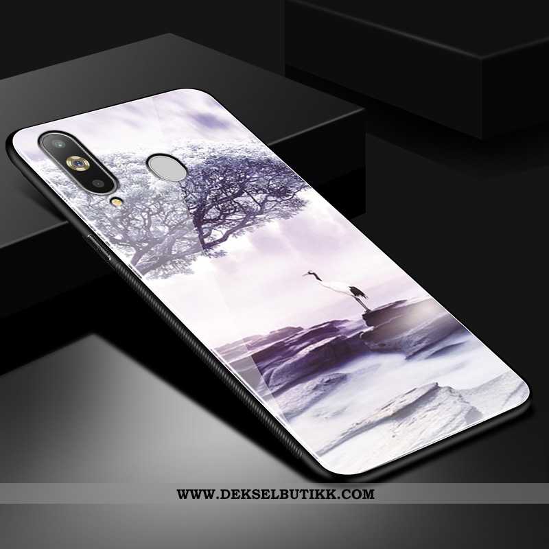 Etui Samsung Galaxy A8s Kreativ Glass Silikon Myke Svart, Deksel Samsung Galaxy A8s Cartoon Tilbud