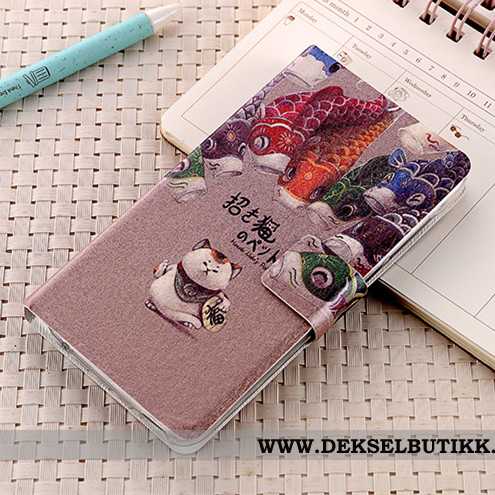 Etui Samsung Galaxy A8s Lommebok Beskyttelse Deksel Skinndeksel Lilla, Samsung Galaxy A8s Myke Billi