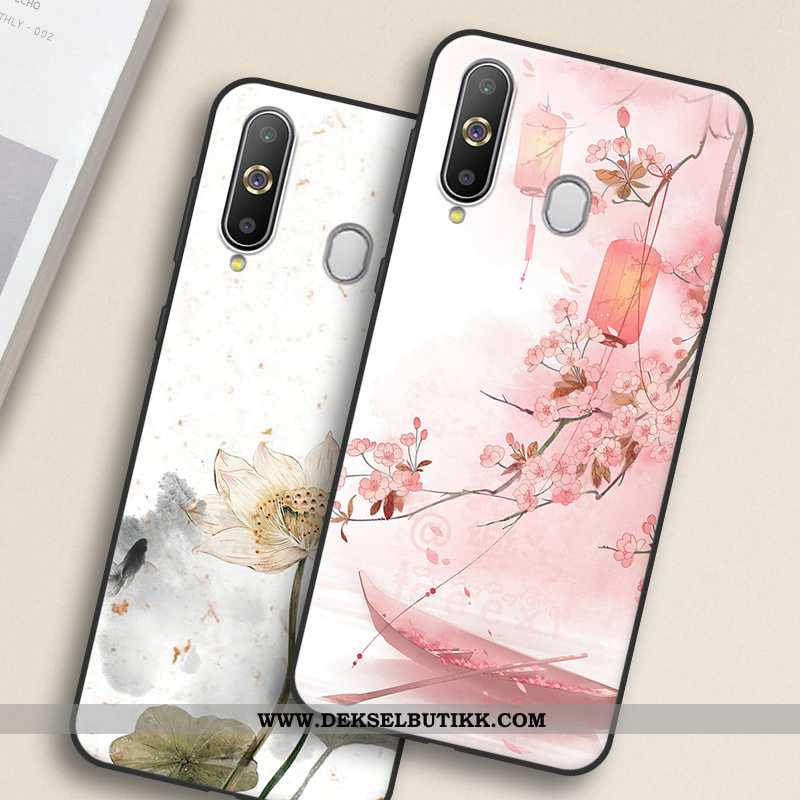 Etui Samsung Galaxy A8s Myke Vintage Rosa Liten, Deksel Samsung Galaxy A8s Silikon Tilbud