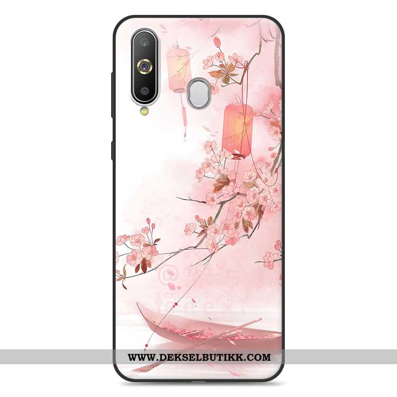 Etui Samsung Galaxy A8s Myke Vintage Rosa Liten, Deksel Samsung Galaxy A8s Silikon Tilbud