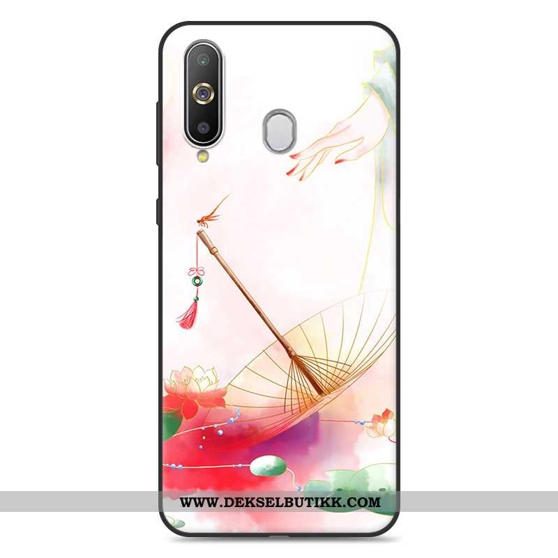 Etui Samsung Galaxy A8s Myke Vintage Rosa Liten, Deksel Samsung Galaxy A8s Silikon Tilbud