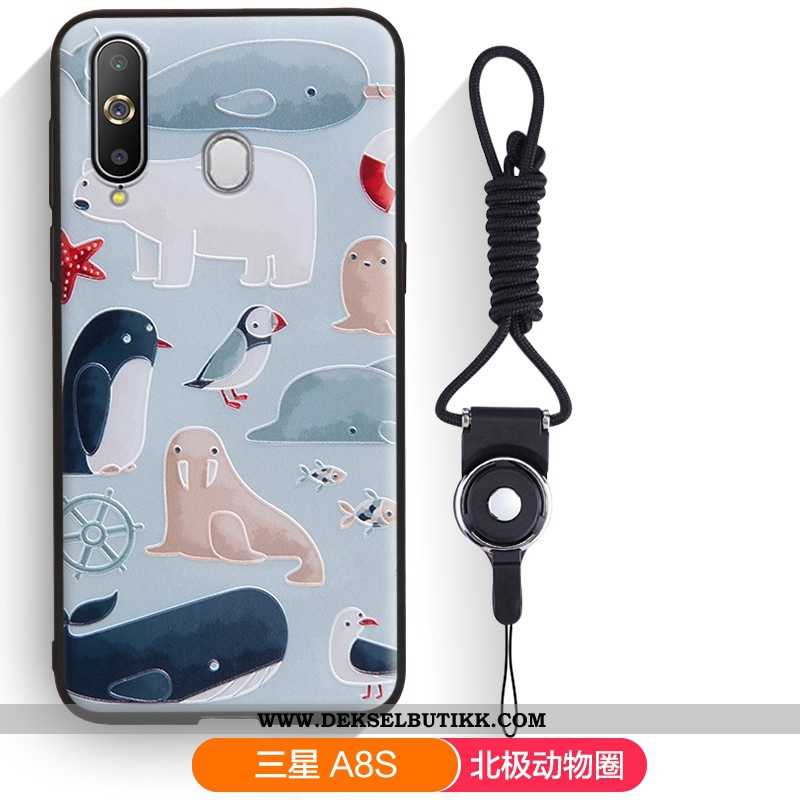 Etui Samsung Galaxy A8s Nubuck Gul Silikon Mobiltelefon, Deksel Samsung Galaxy A8s Av Personlighet B