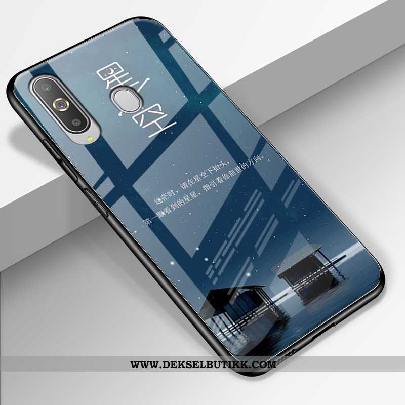 Etui Samsung Galaxy A8s Silikon Stjernene Nubuck Alt Inkludert Mørkeblå, Deksel Samsung Galaxy A8s B