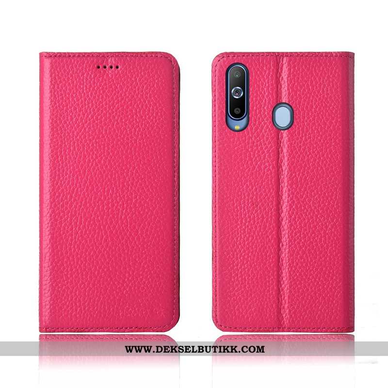 Etui Samsung Galaxy A8s Skinn Beskyttelsedeksel Nye Rosa, Deksel Samsung Galaxy A8s Myke Tilbud