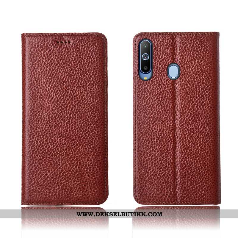 Etui Samsung Galaxy A8s Skinn Beskyttelsedeksel Nye Rosa, Deksel Samsung Galaxy A8s Myke Tilbud