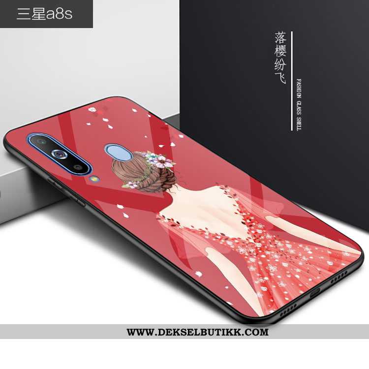 Etui Samsung Galaxy A8s Trend Stjernene Alt Inkludert 2020 Rød, Deksel Samsung Galaxy A8s Beskyttels