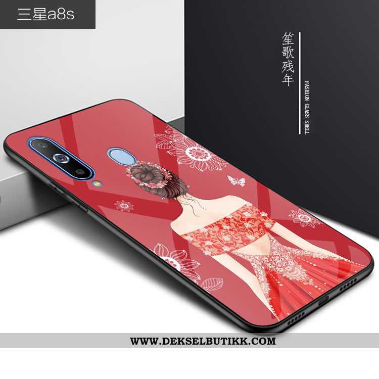 Etui Samsung Galaxy A8s Trend Stjernene Alt Inkludert 2020 Rød, Deksel Samsung Galaxy A8s Beskyttels