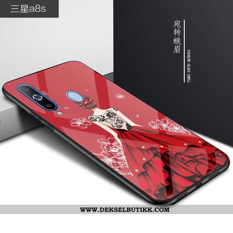 Etui Samsung Galaxy A8s Trend Stjernene Alt Inkludert 2020 Rød, Deksel Samsung Galaxy A8s Beskyttels