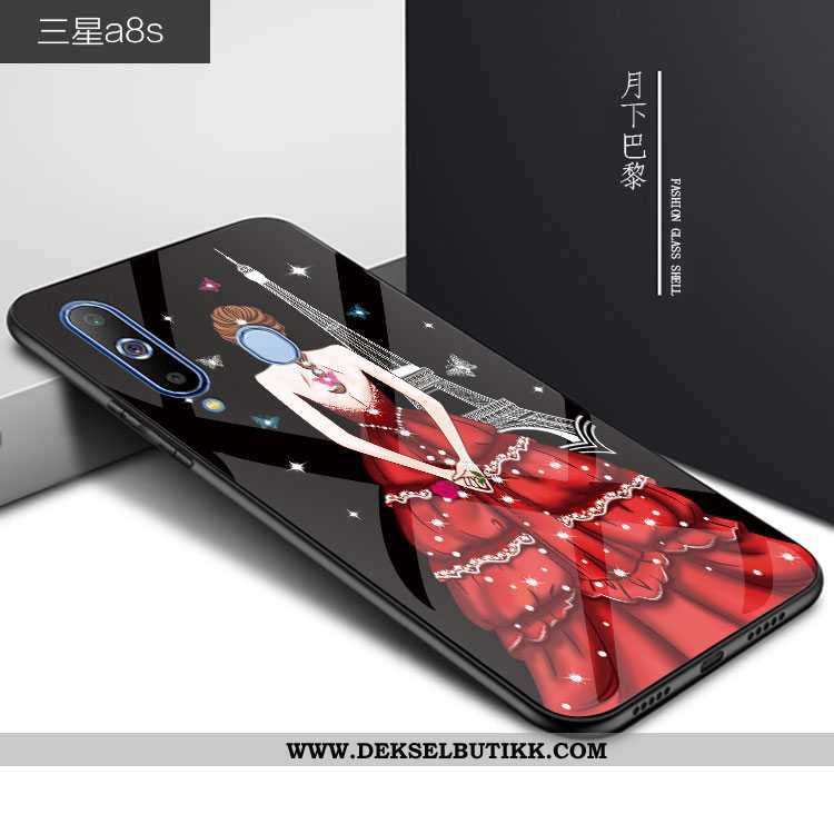 Etui Samsung Galaxy A8s Trend Stjernene Alt Inkludert 2020 Rød, Deksel Samsung Galaxy A8s Beskyttels