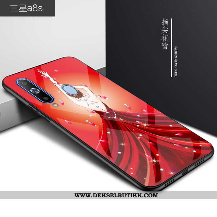 Etui Samsung Galaxy A8s Trend Stjernene Alt Inkludert 2020 Rød, Deksel Samsung Galaxy A8s Beskyttels