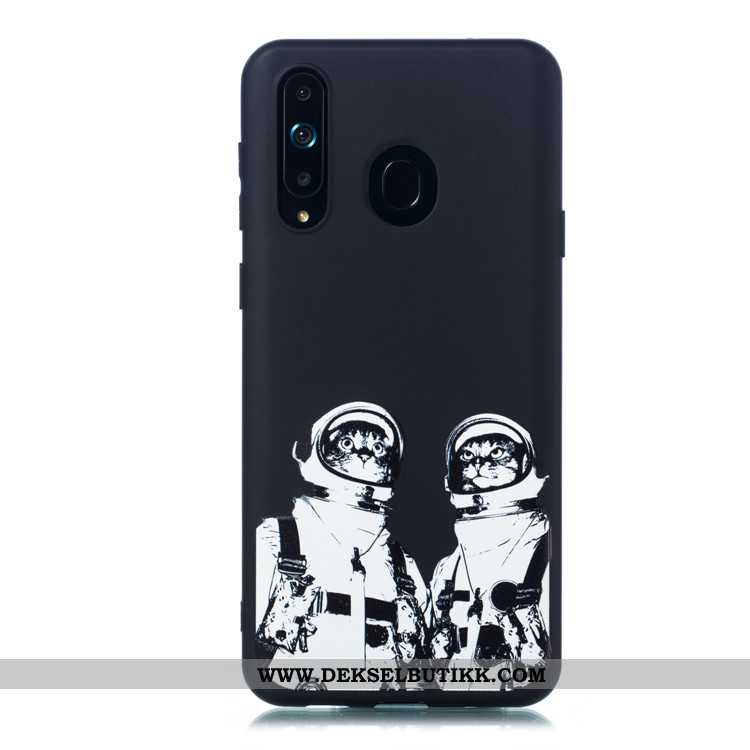 Etui Samsung Galaxy A8s Trend Stjernene Enkel Svart, Deksel Samsung Galaxy A8s Nubuck Rabatt