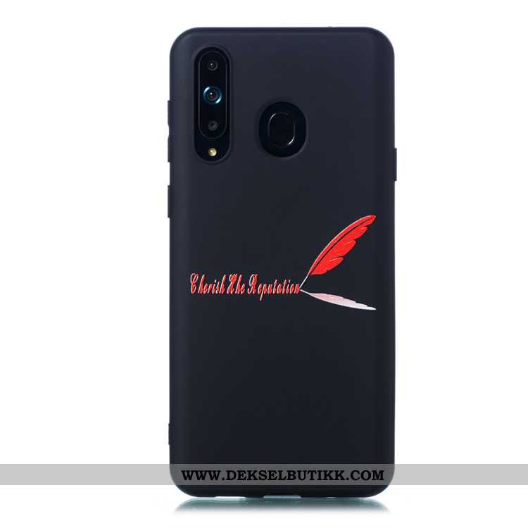 Etui Samsung Galaxy A8s Trend Stjernene Enkel Svart, Deksel Samsung Galaxy A8s Nubuck Rabatt