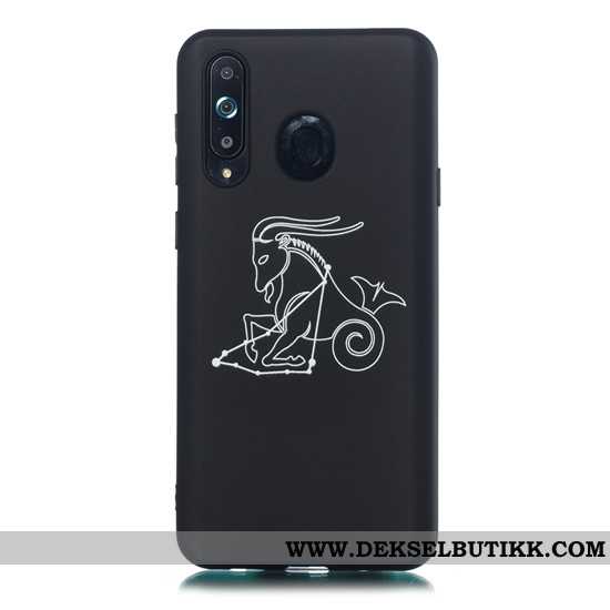 Etui Samsung Galaxy A8s Trend Stjernene Enkel Svart, Deksel Samsung Galaxy A8s Nubuck Rabatt