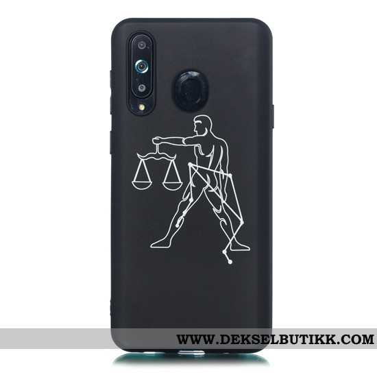 Etui Samsung Galaxy A8s Trend Stjernene Enkel Svart, Deksel Samsung Galaxy A8s Nubuck Rabatt