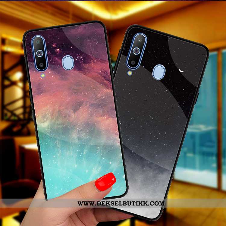 Etui Samsung Galaxy A8s Trend Svart 2020 Glass, Deksel Samsung Galaxy A8s Beskyttelse Tilbud