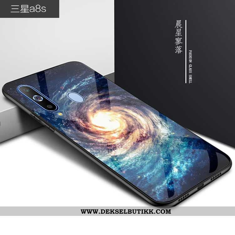 Etui Samsung Galaxy A8s Trend Svart 2020 Glass, Deksel Samsung Galaxy A8s Beskyttelse Tilbud