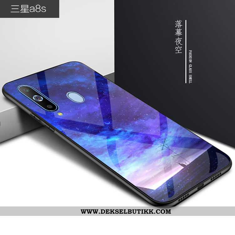 Etui Samsung Galaxy A8s Trend Svart 2020 Glass, Deksel Samsung Galaxy A8s Beskyttelse Tilbud