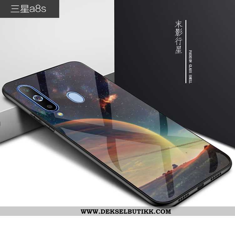 Etui Samsung Galaxy A8s Trend Svart 2020 Glass, Deksel Samsung Galaxy A8s Beskyttelse Tilbud