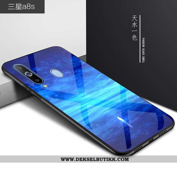 Etui Samsung Galaxy A8s Trend Svart 2020 Glass, Deksel Samsung Galaxy A8s Beskyttelse Tilbud