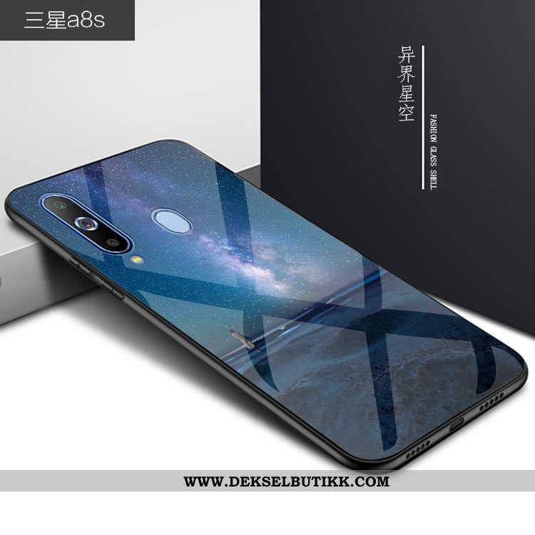 Etui Samsung Galaxy A8s Trend Svart 2020 Glass, Deksel Samsung Galaxy A8s Beskyttelse Tilbud