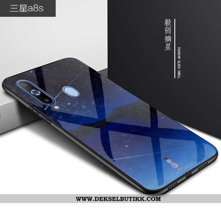 Etui Samsung Galaxy A8s Trend Svart 2020 Glass, Deksel Samsung Galaxy A8s Beskyttelse Tilbud