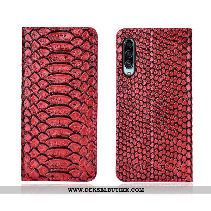 Etui Samsung Galaxy A90 5g Mønster Nye Rød Skinn, Deksel Samsung Galaxy A90 5g Silikon Billige