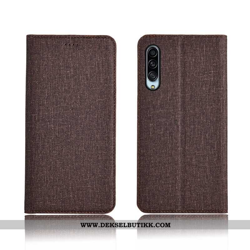 Etui Samsung Galaxy A90 5g Silikon Blå Nubuck Alt Inkludert, Deksel Samsung Galaxy A90 5g Beskyttels