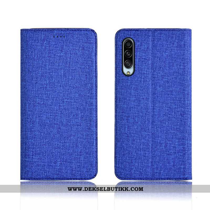 Etui Samsung Galaxy A90 5g Silikon Blå Nubuck Alt Inkludert, Deksel Samsung Galaxy A90 5g Beskyttels