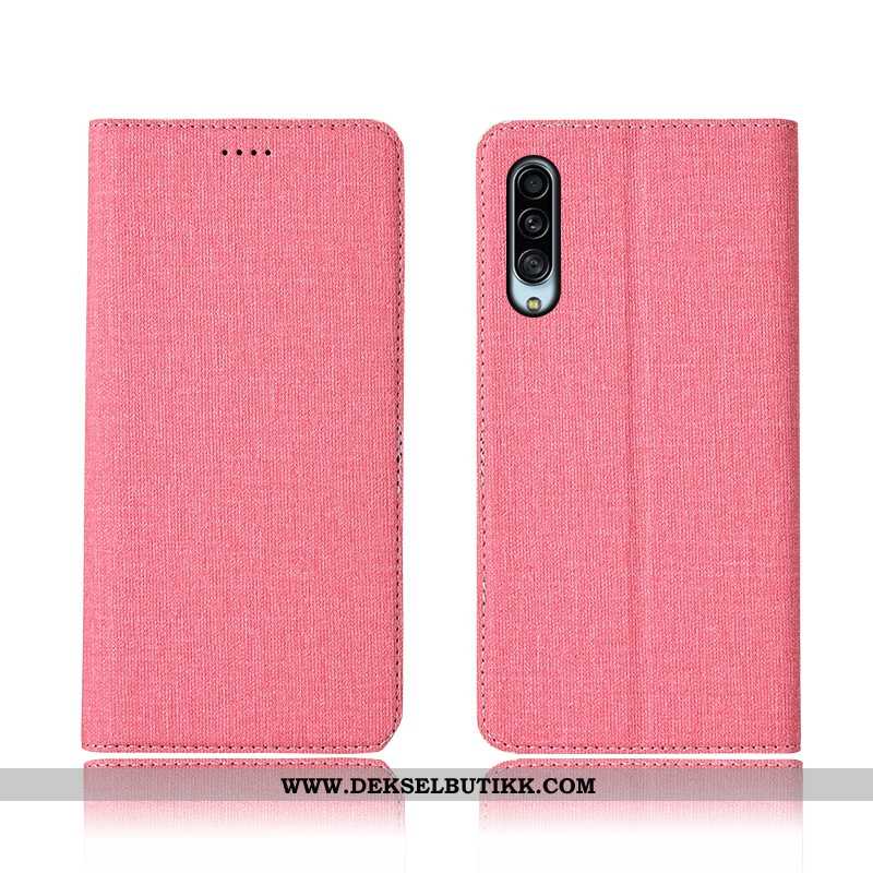 Etui Samsung Galaxy A90 5g Silikon Blå Nubuck Alt Inkludert, Deksel Samsung Galaxy A90 5g Beskyttels