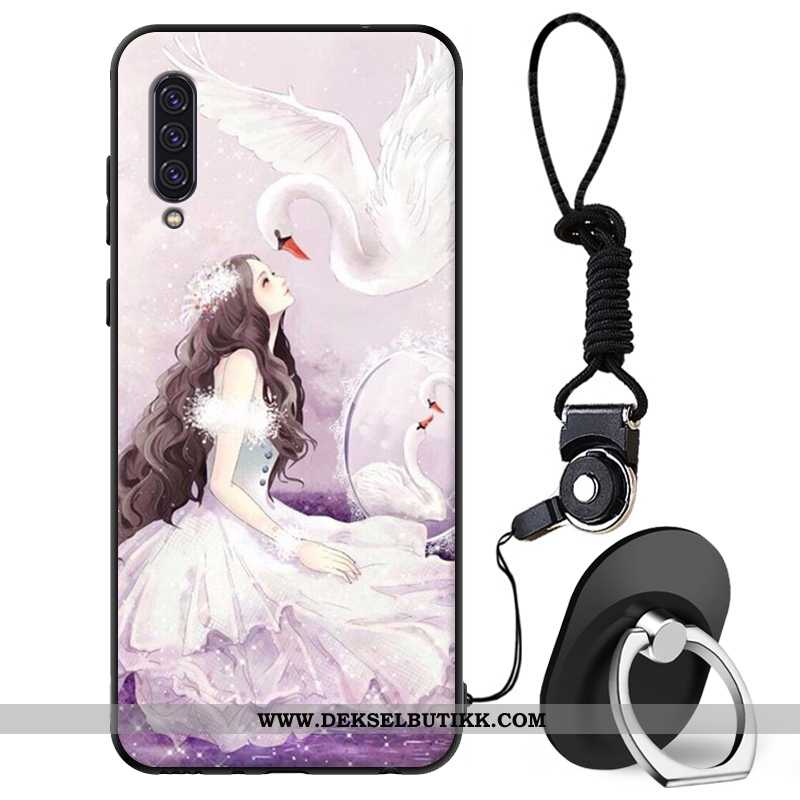 Etui Samsung Galaxy A90 5g Silikon Vakker Hvit Stjernene Hvitt, Deksel Samsung Galaxy A90 5g Beskytt