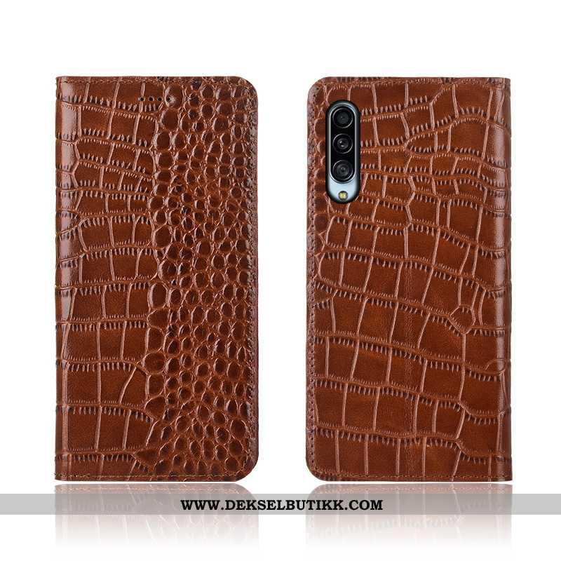 Etui Samsung Galaxy A90 5g Skinndeksel Clamshell Stjernene Deksel Brun, Samsung Galaxy A90 5g Nubuck