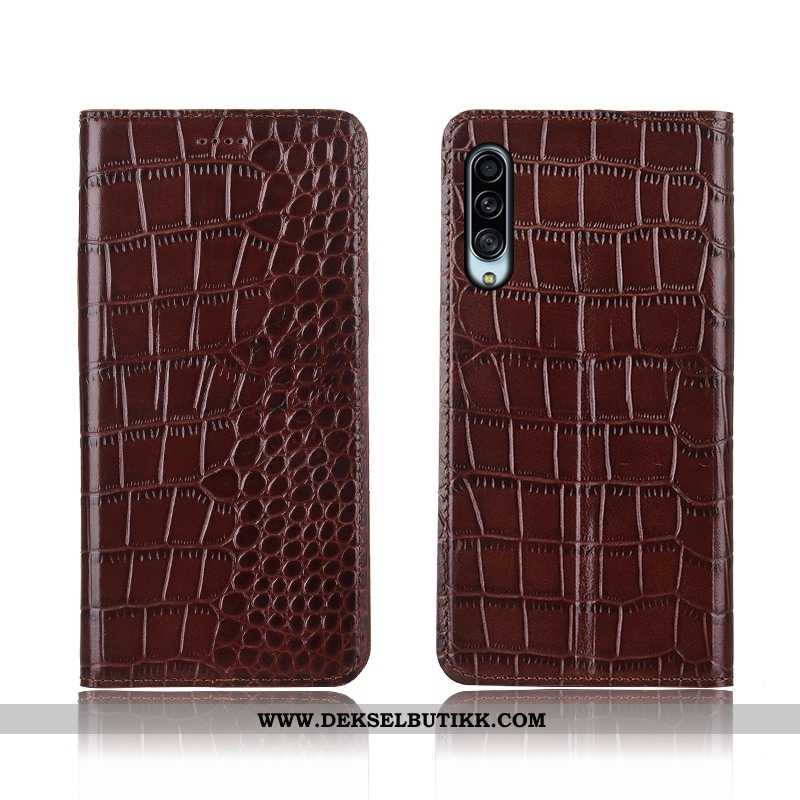 Etui Samsung Galaxy A90 5g Skinndeksel Clamshell Stjernene Deksel Brun, Samsung Galaxy A90 5g Nubuck