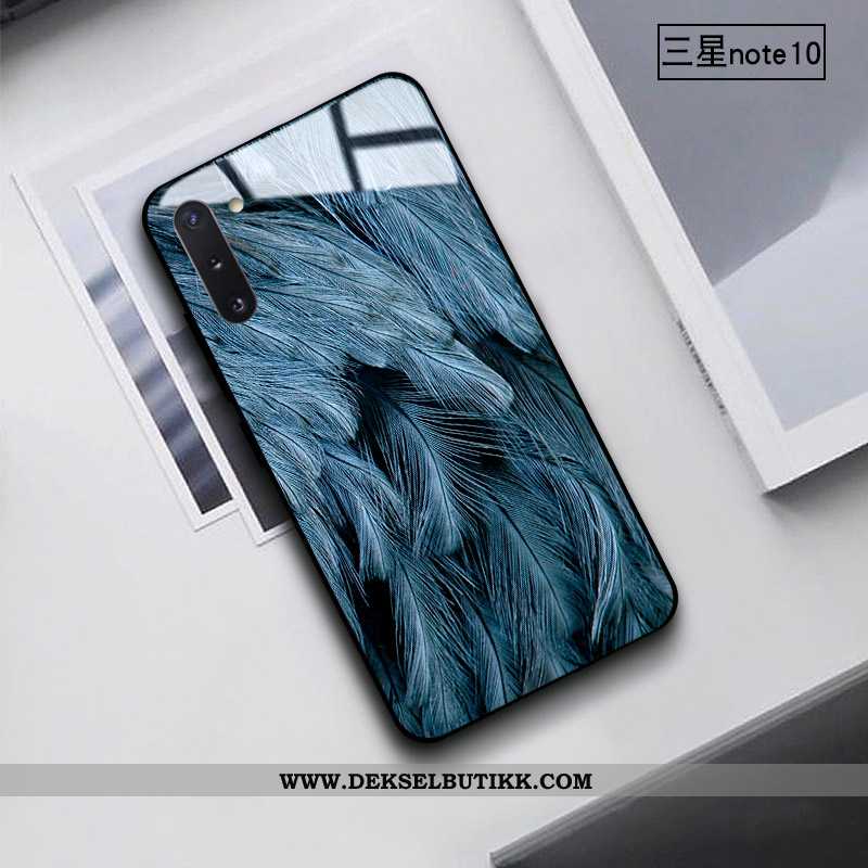 Etui Samsung Galaxy Note 10 Glass Deksel Mobiltelefon Anti-fall Svart, Samsung Galaxy Note 10 Av Per