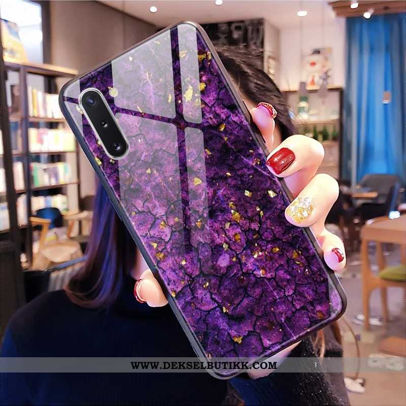 Etui Samsung Galaxy Note 10 Glass Stjernene Rød Deksel, Samsung Galaxy Note 10 Av Personlighet Billi