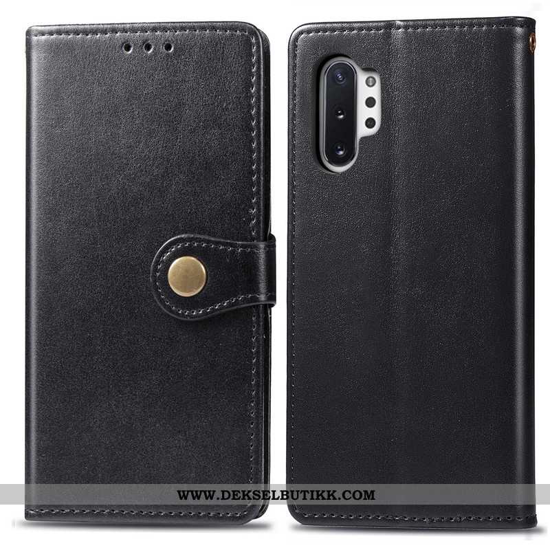 Etui Samsung Galaxy Note 10+ Hengende Ornamenter Monokrom Stjernene Deksel Rød, Samsung Galaxy Note 