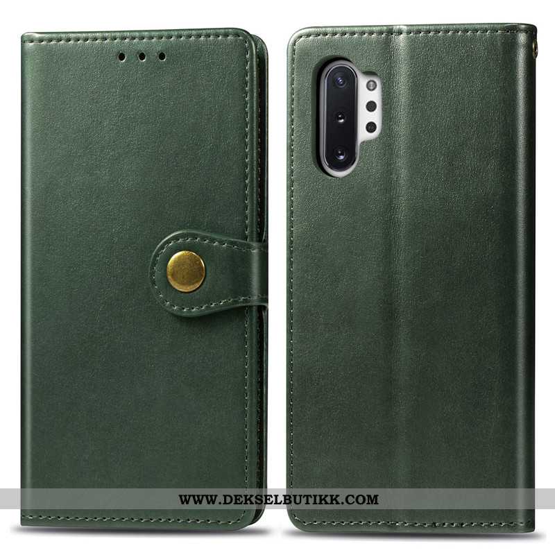 Etui Samsung Galaxy Note 10+ Hengende Ornamenter Monokrom Stjernene Deksel Rød, Samsung Galaxy Note 