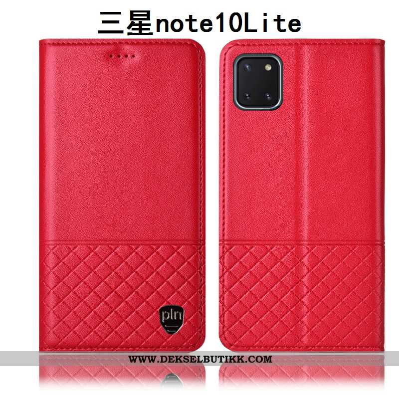 Etui Samsung Galaxy Note 10 Lite Skinn Anti-fall Alt Inkludert Gul, Deksel Samsung Galaxy Note 10 Li