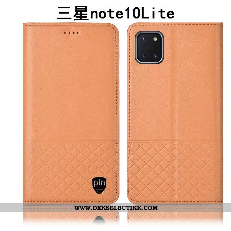 Etui Samsung Galaxy Note 10 Lite Skinn Anti-fall Alt Inkludert Gul, Deksel Samsung Galaxy Note 10 Li