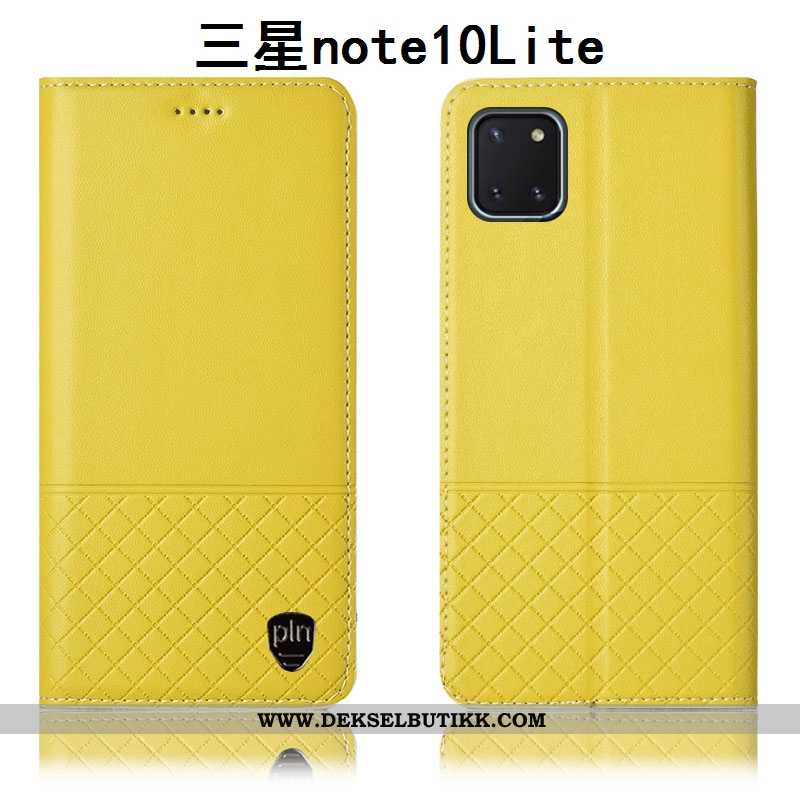 Etui Samsung Galaxy Note 10 Lite Skinn Anti-fall Alt Inkludert Gul, Deksel Samsung Galaxy Note 10 Li