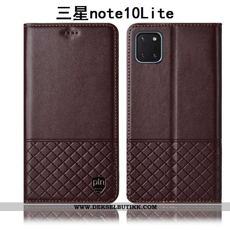 Etui Samsung Galaxy Note 10 Lite Skinn Anti-fall Alt Inkludert Gul, Deksel Samsung Galaxy Note 10 Li