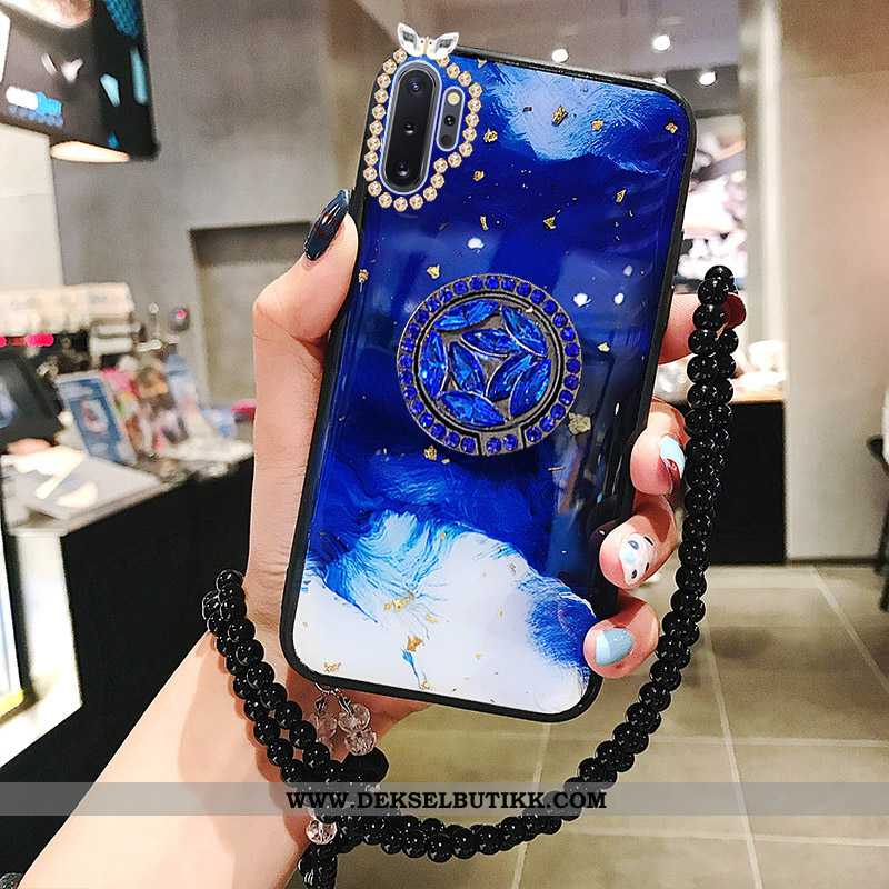 Etui Samsung Galaxy Note 10+ Med Strass Mobiltelefon Pels Ball Alt Inkludert Rød, Deksel Samsung Gal