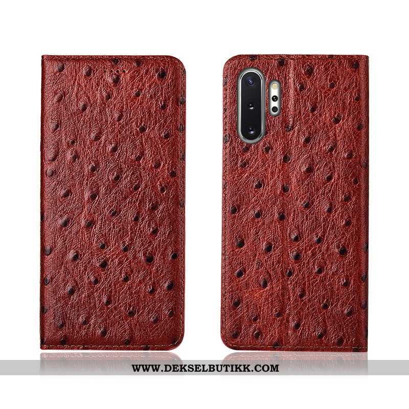 Etui Samsung Galaxy Note 10+ Myke Nye Folio Skinndeksel Svart, Deksel Samsung Galaxy Note 10+ Siliko