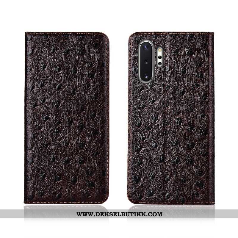 Etui Samsung Galaxy Note 10+ Myke Nye Folio Skinndeksel Svart, Deksel Samsung Galaxy Note 10+ Siliko