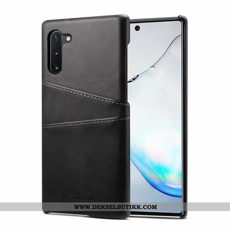 Etui Samsung Galaxy Note 10 Skinndeksel Business Grå Deksel, Samsung Galaxy Note 10 Av Personlighet 