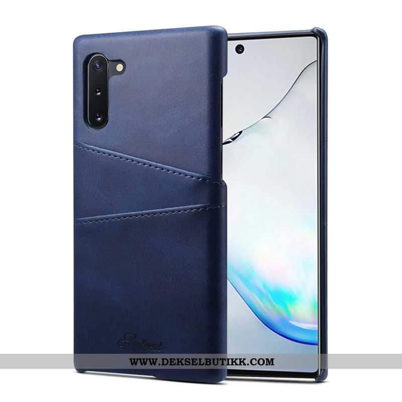 Etui Samsung Galaxy Note 10 Skinndeksel Business Grå Deksel, Samsung Galaxy Note 10 Av Personlighet 