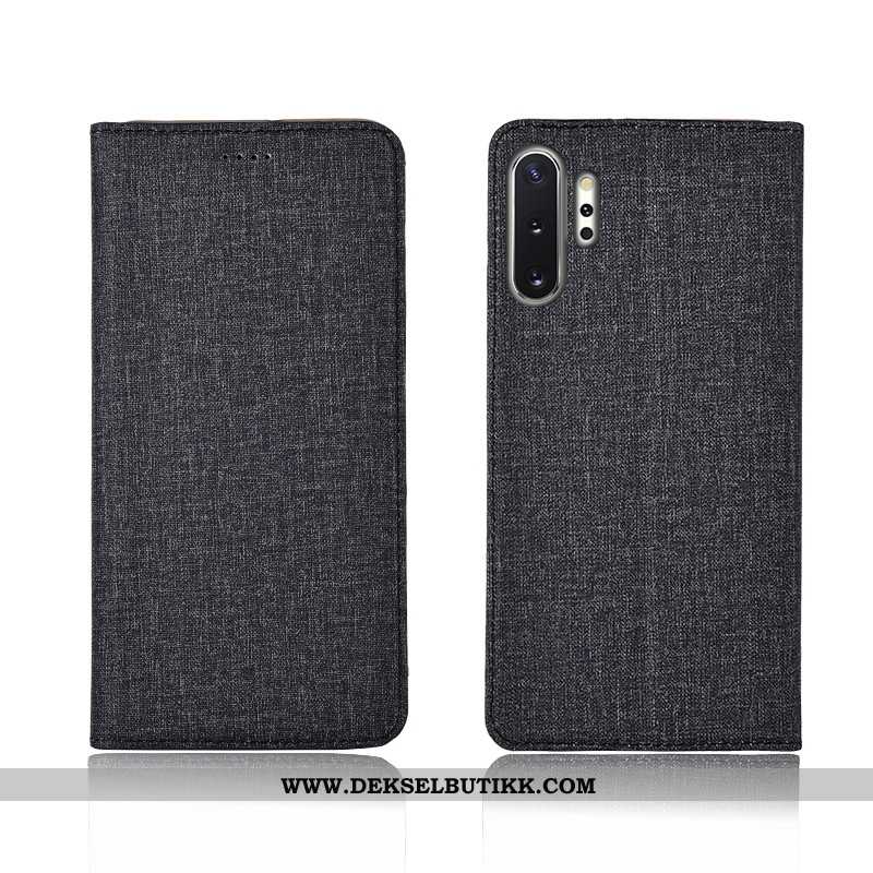 Etui Samsung Galaxy Note 10+ Skinndeksel Silikon Svart Stjernene, Deksel Samsung Galaxy Note 10+ Myk