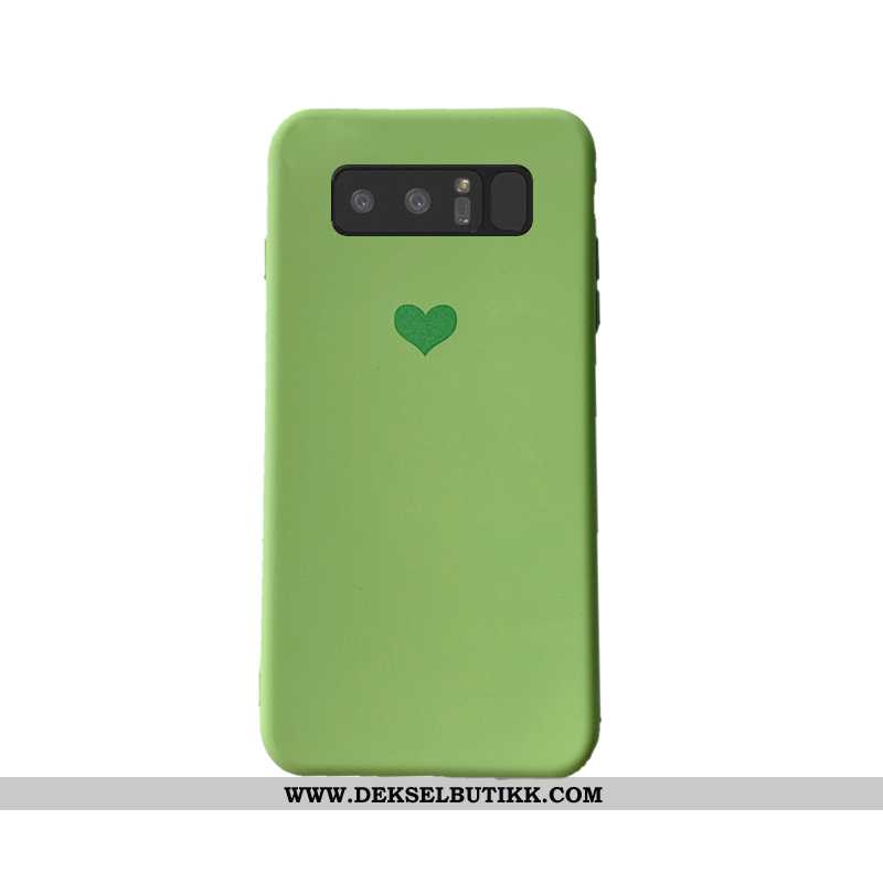 Etui Samsung Galaxy Note 8 Beskyttelse Av Personlighet Nubuck Grønn, Deksel Samsung Galaxy Note 8 Mo