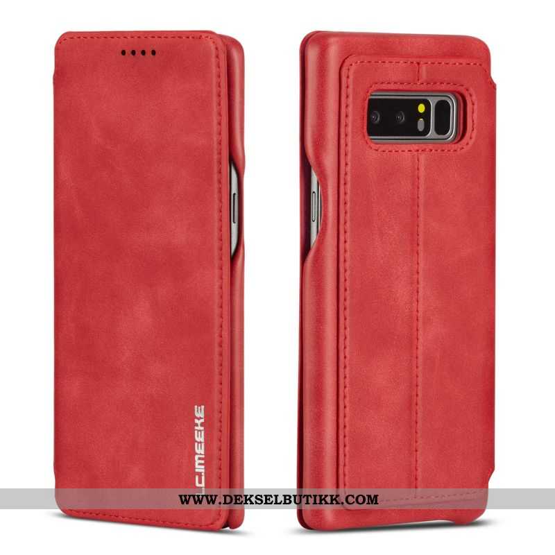 Etui Samsung Galaxy Note 8 Myke Silikon Deksel Skinndeksel Rød, Samsung Galaxy Note 8 Skjermbeskytte